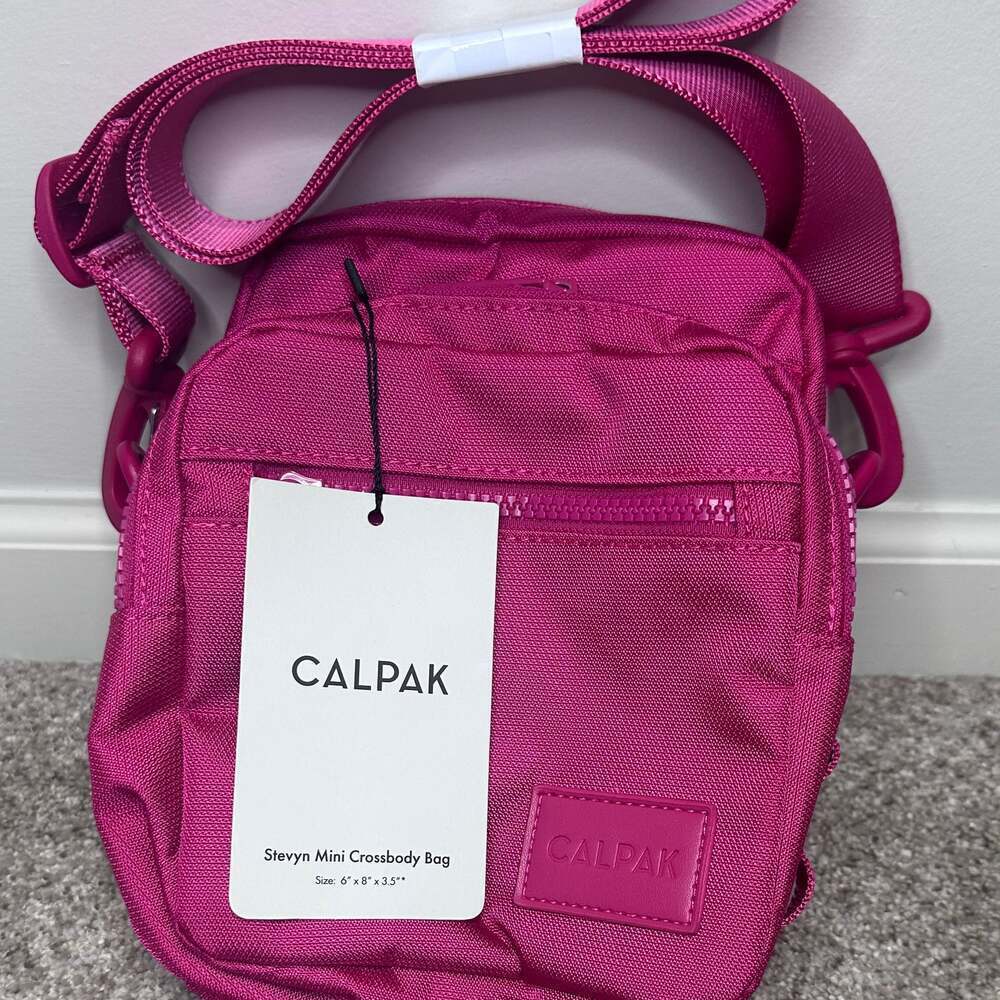 CALPAK Stevyn Mini Crossbody Bag in Dragon Fruit Pink - Picture 3 of 6